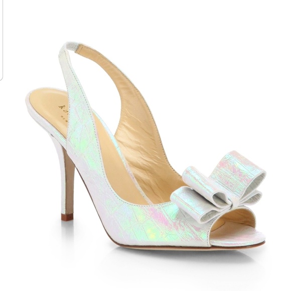 kate spade Shoes - Kate Spade
Charm Slingback Pump - Hologram Silver BRIDAL